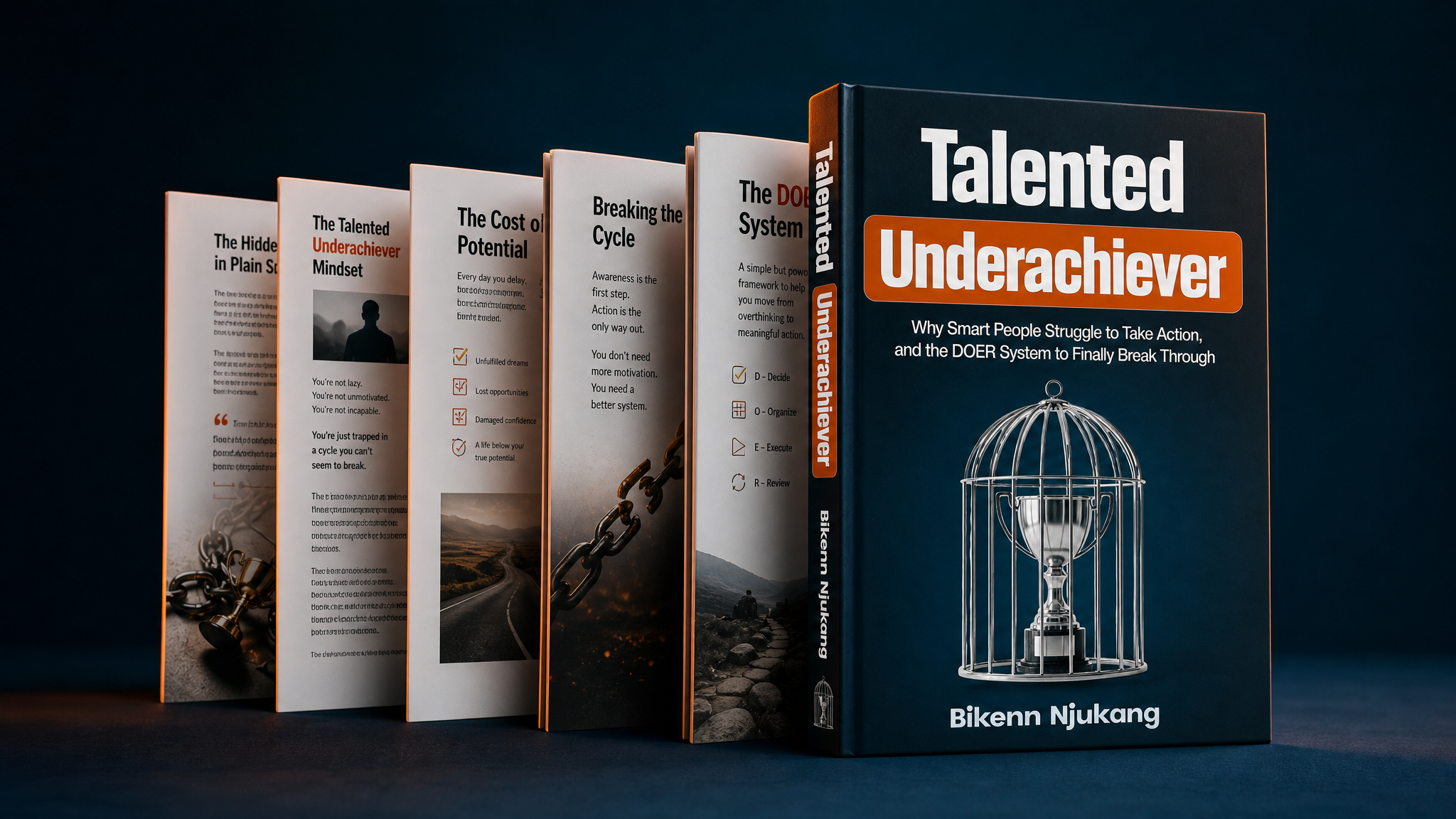 Talented Underachiever book mockup by Bikenn Njukang